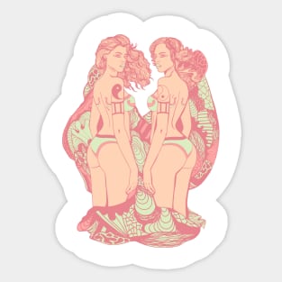 Lpink Gemini Beauty Sticker